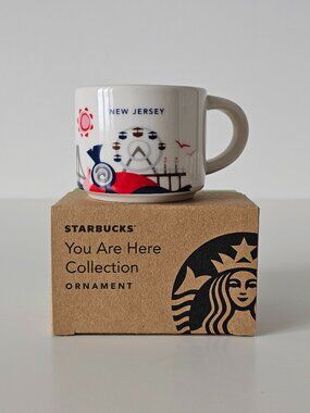 NIB STARBUCKS New Jersey You Are Here YAH Collection Ornament Cup 2floz/59ml